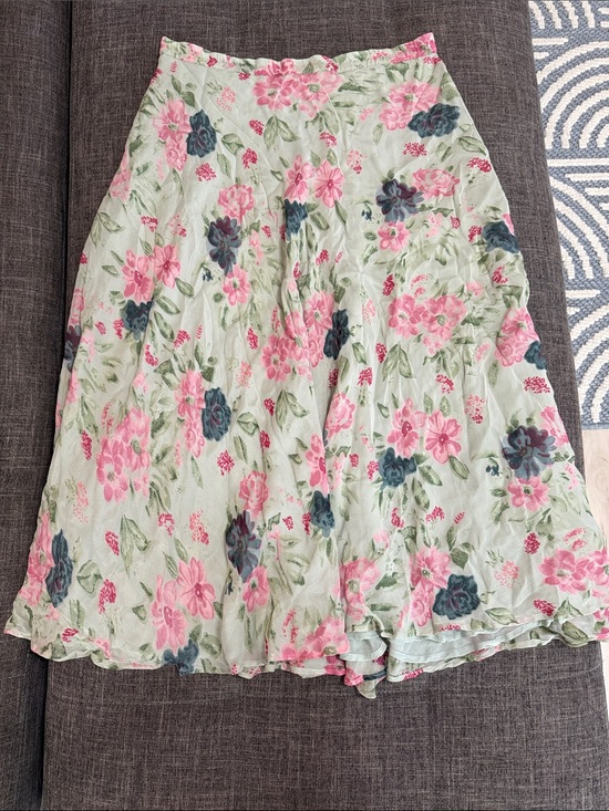 Vintage Dresses & Skirts - Vintage Sarah Arizona Floral Rayon Midi Skirt Cottagecore Romantic Prairie